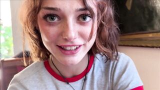 Freaky sex with tiny redhead step sis in family therapy session