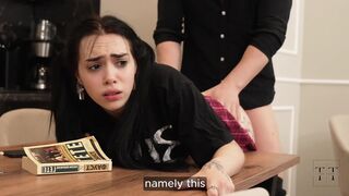 A strict tutor gave me a beating for being a bad student