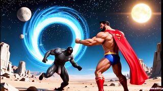 Superman and Wonder Woman fucked in a cartoon style