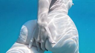 Girlfriend Captures Me Swimming and Touching Myself in the Sea