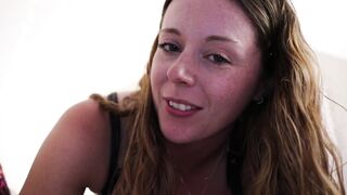 Nadia Foxx Fucks Herself with a Big Dildo While Reading