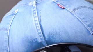 WAM stuffing bananas in my ass and pushing them out in jeans