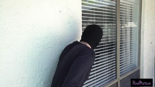 Security Guard Fucks Armani Black While On Duty