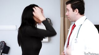 MILF Doctor Bounces on Colleague's Big Cock in Exam Room